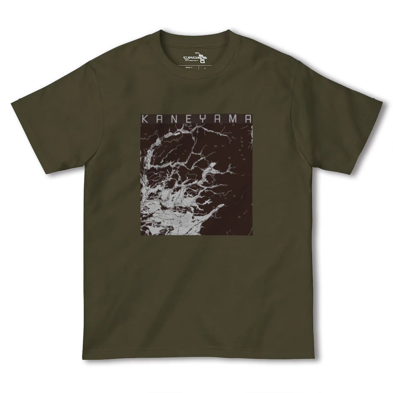 【金山(山形県)(山形県)】地図柄ヘビーウェイトTシャツ