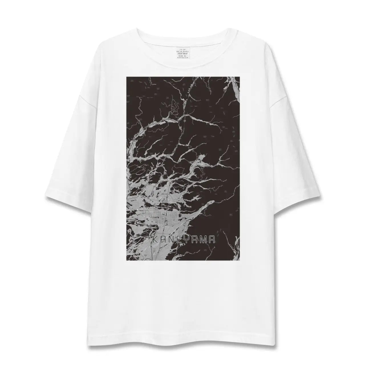 【金山(山形県)(山形県)】地図柄ビッグシルエットTシャツ
