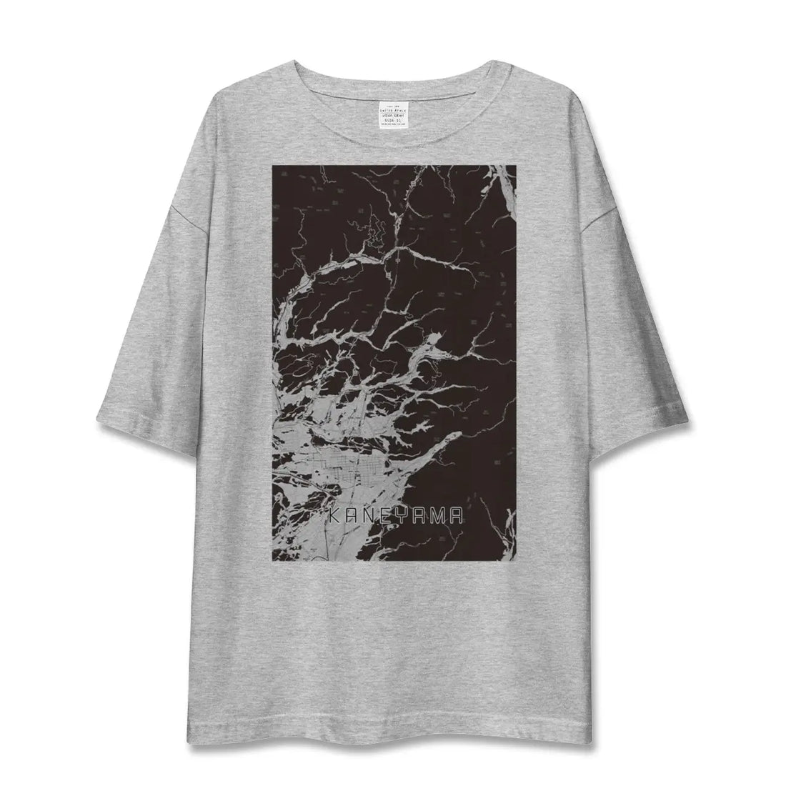 【金山(山形県)(山形県)】地図柄ビッグシルエットTシャツ