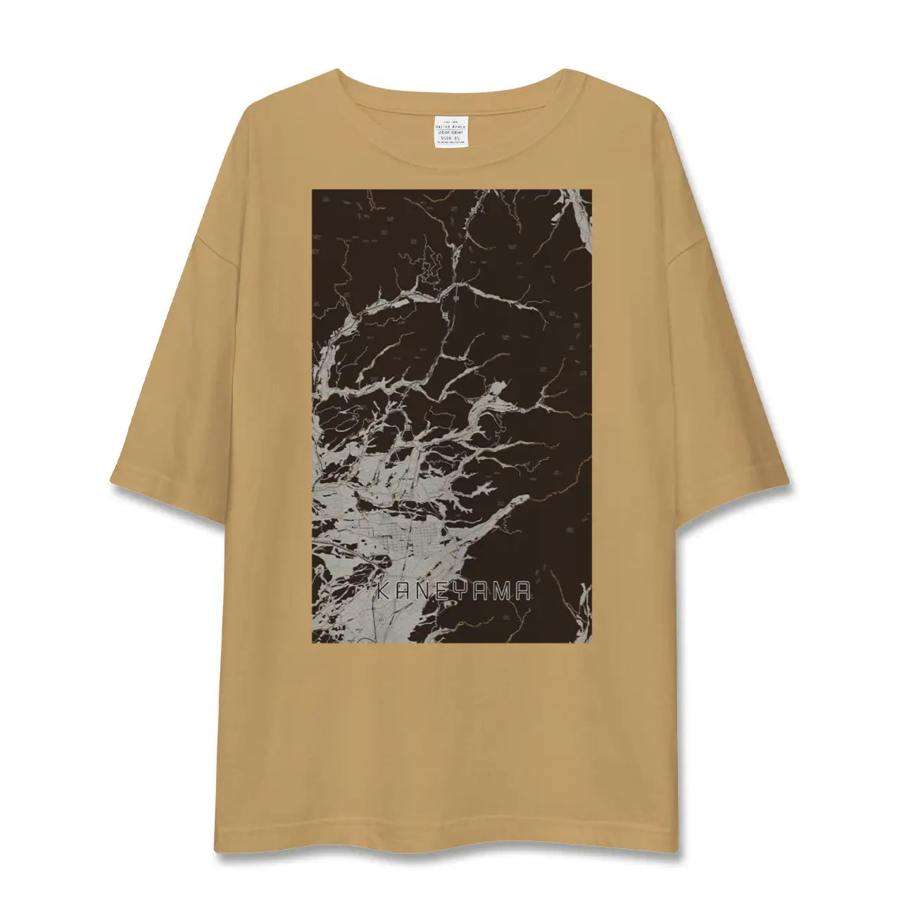 【金山(山形県)(山形県)】地図柄ビッグシルエットTシャツ