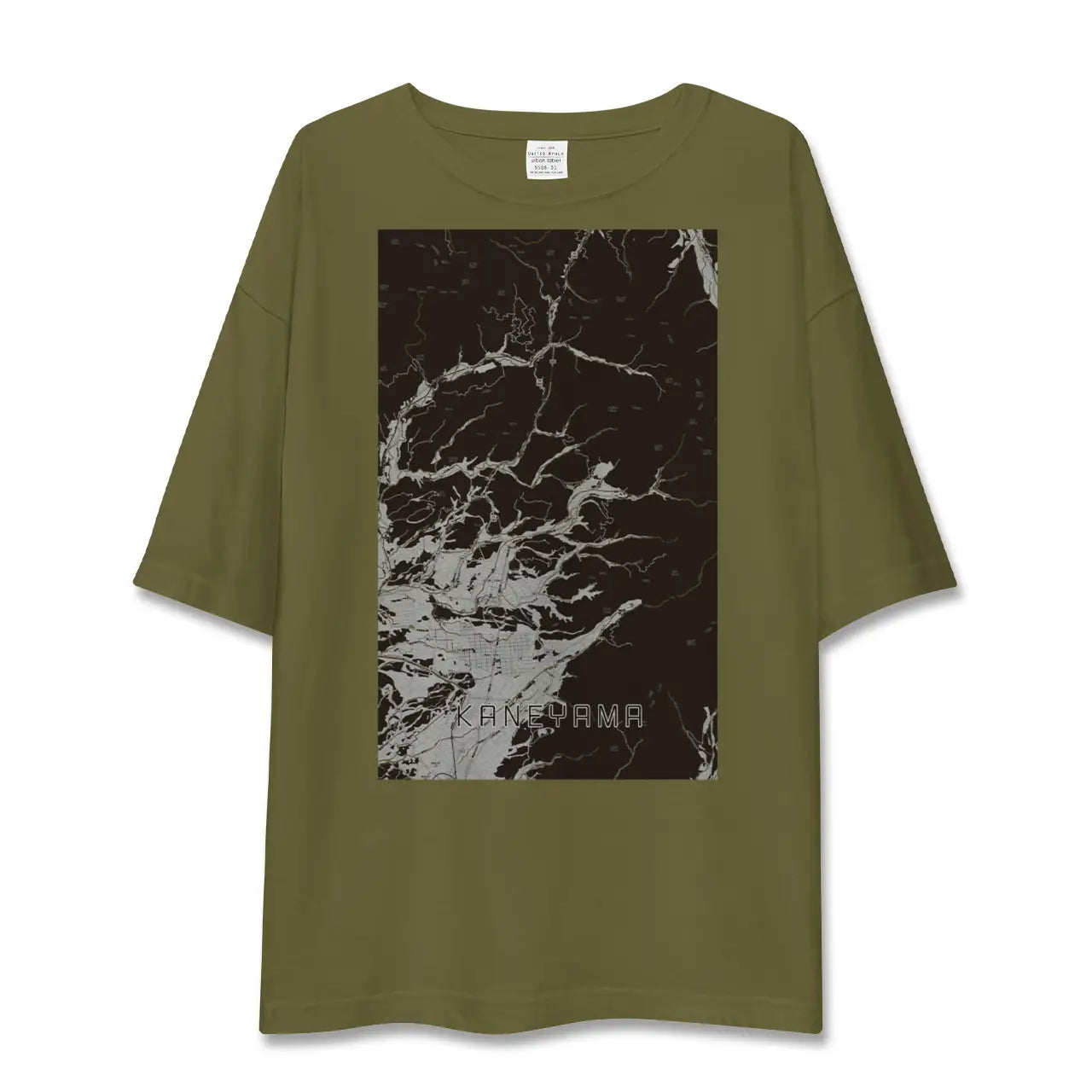 【金山(山形県)(山形県)】地図柄ビッグシルエットTシャツ