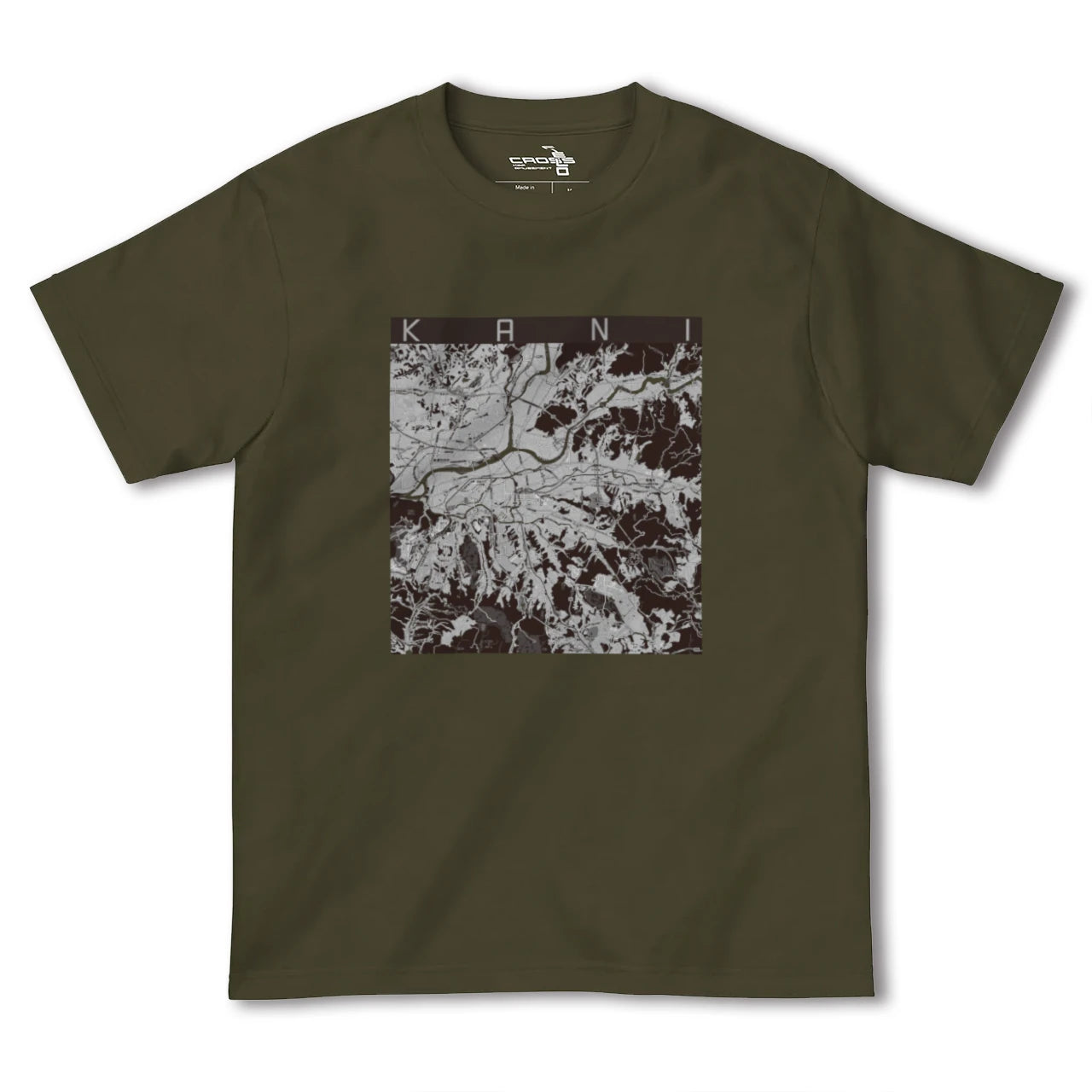 【可児(岐阜県)】地図柄ヘビーウェイトTシャツ