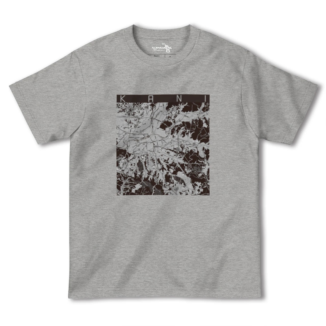 【可児(岐阜県)】地図柄ヘビーウェイトTシャツ