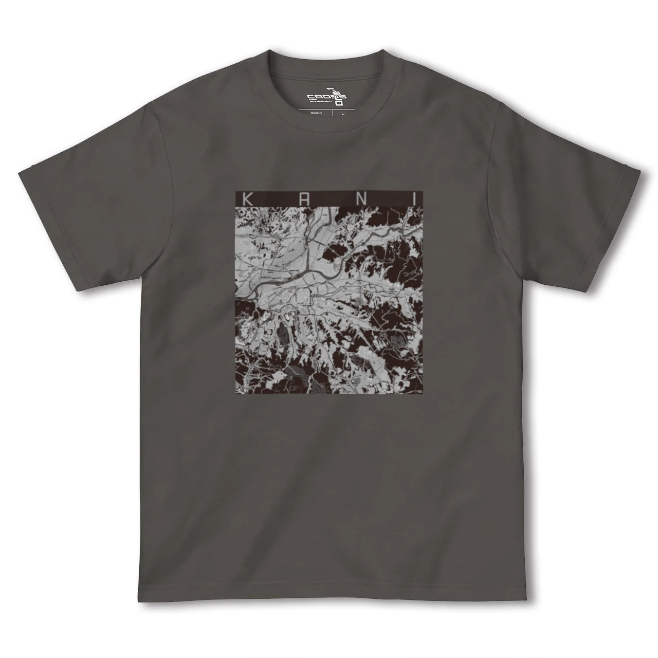 【可児(岐阜県)】地図柄ヘビーウェイトTシャツ