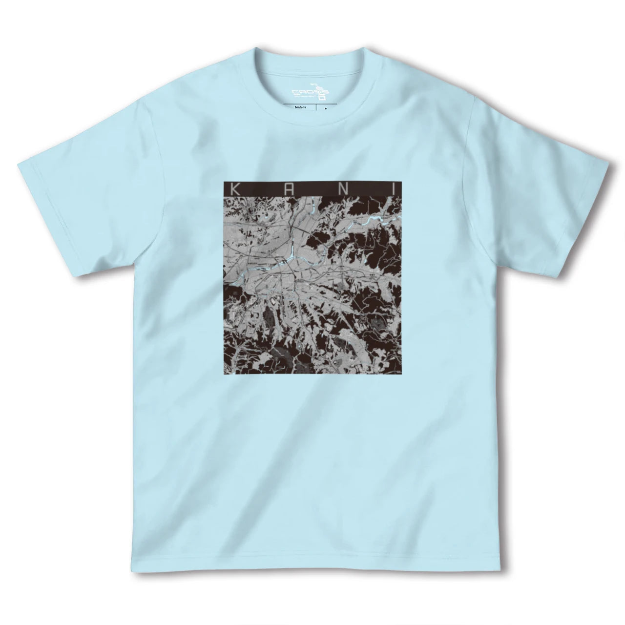 【可児(岐阜県)】地図柄ヘビーウェイトTシャツ