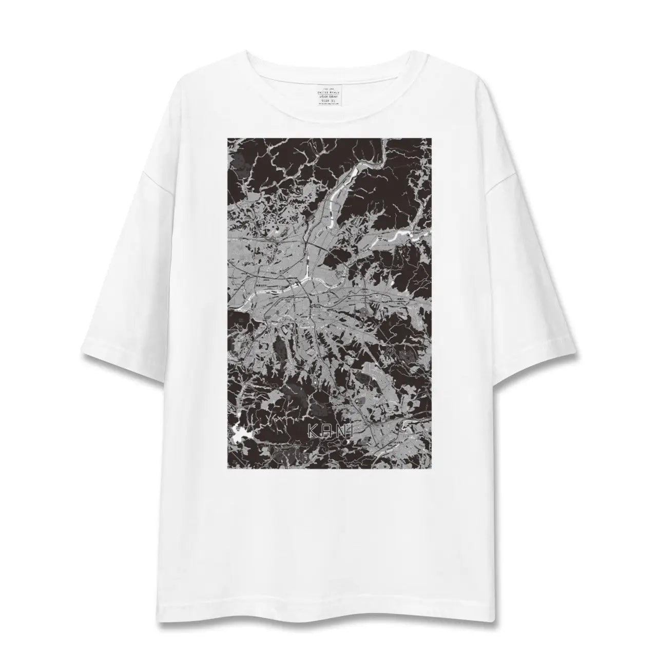 【可児(岐阜県)】地図柄ビッグシルエットTシャツ