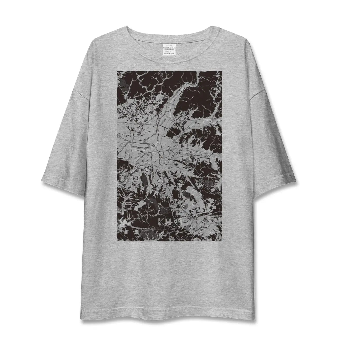 【可児(岐阜県)】地図柄ビッグシルエットTシャツ
