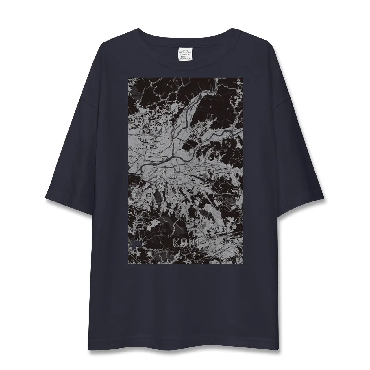 【可児(岐阜県)】地図柄ビッグシルエットTシャツ