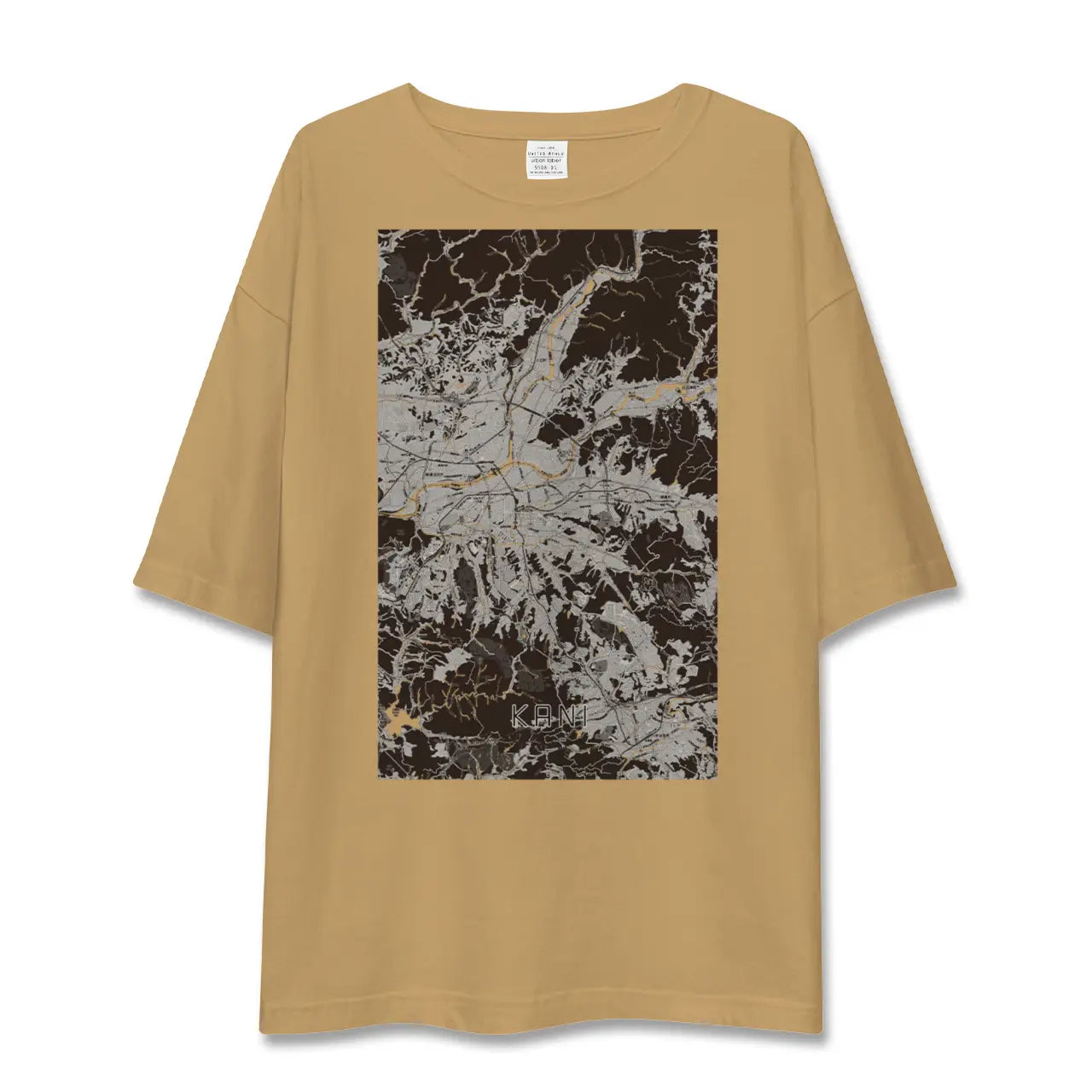 【可児(岐阜県)】地図柄ビッグシルエットTシャツ