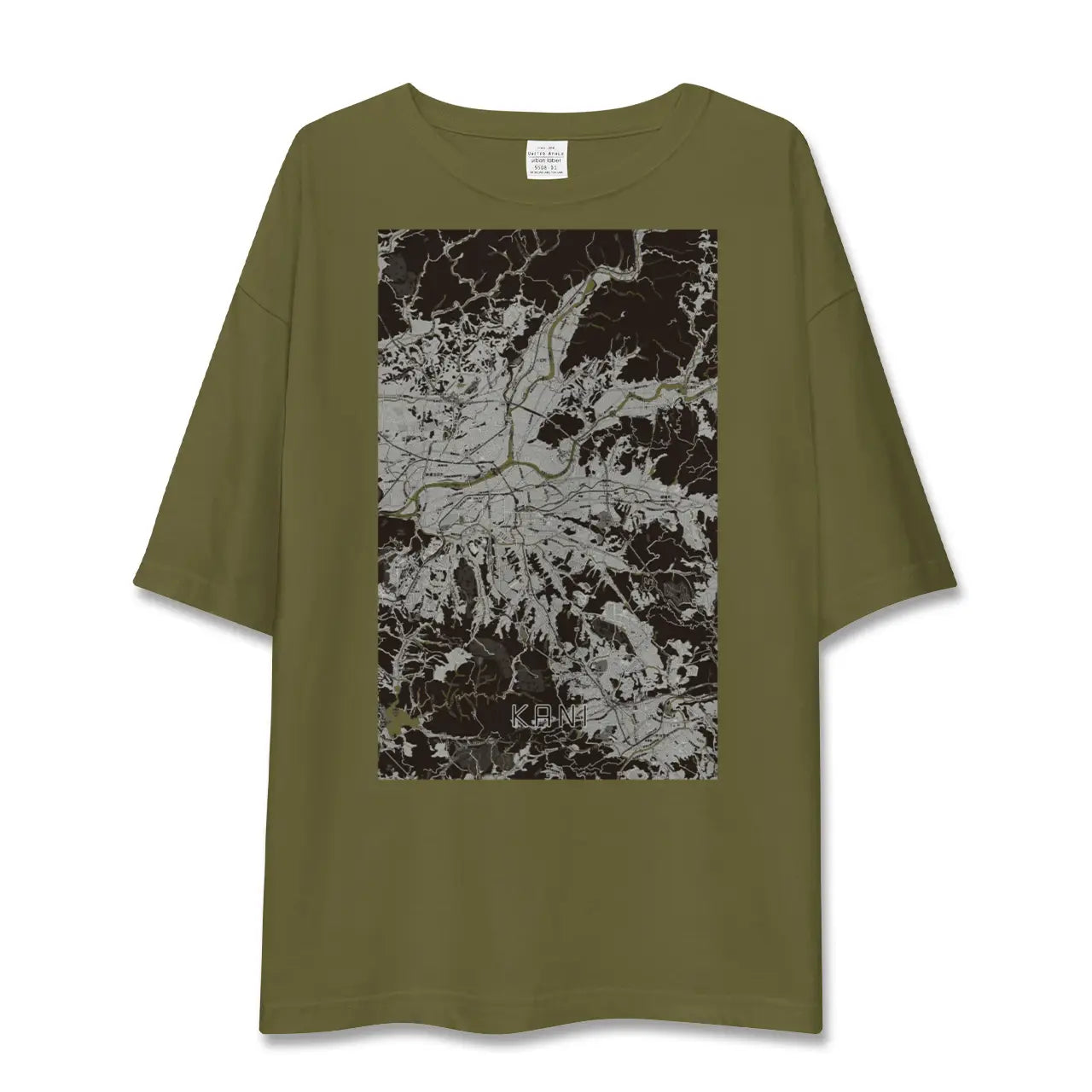 【可児(岐阜県)】地図柄ビッグシルエットTシャツ