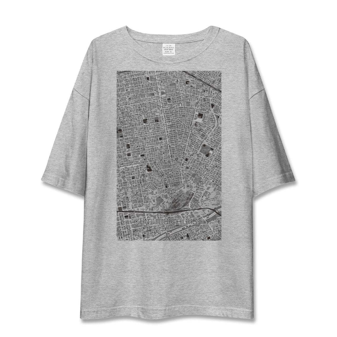 【環状通東(北海道)】地図柄ビッグシルエットTシャツ