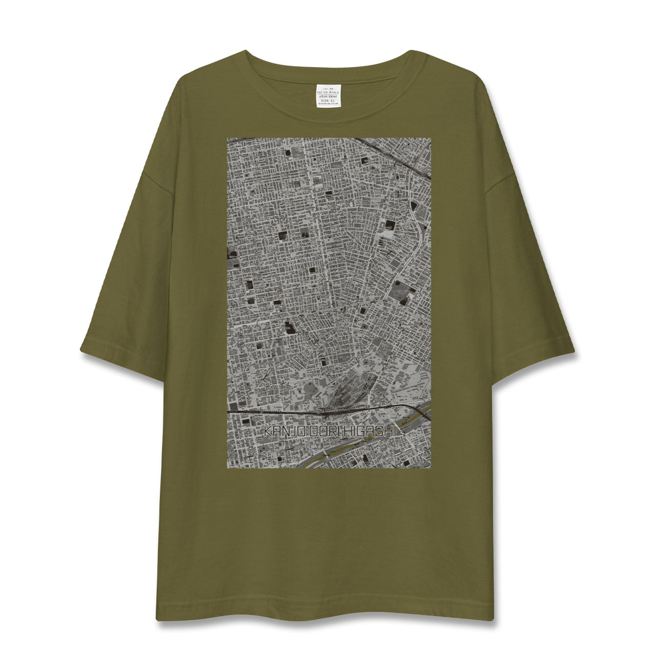 【環状通東(北海道)】地図柄ビッグシルエットTシャツ