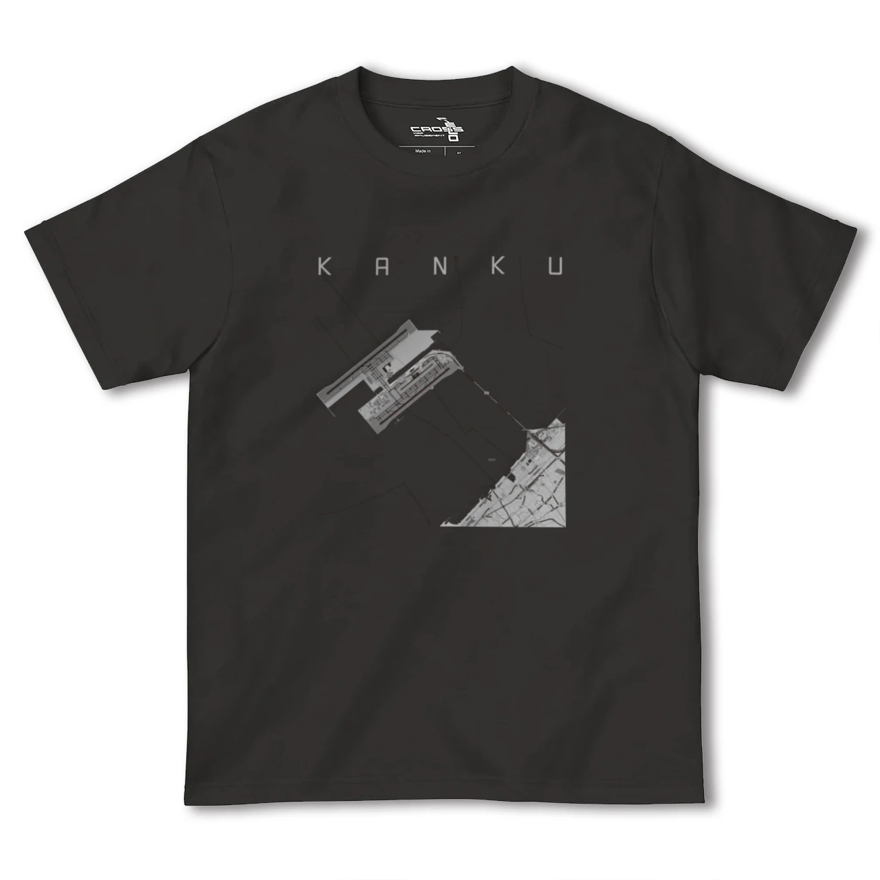 【関空(大阪府)】地図柄ヘビーウェイトTシャツ