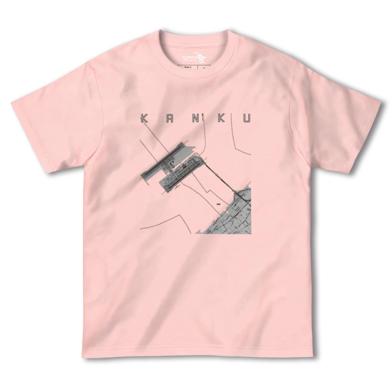 【関空(大阪府)】地図柄ヘビーウェイトTシャツ