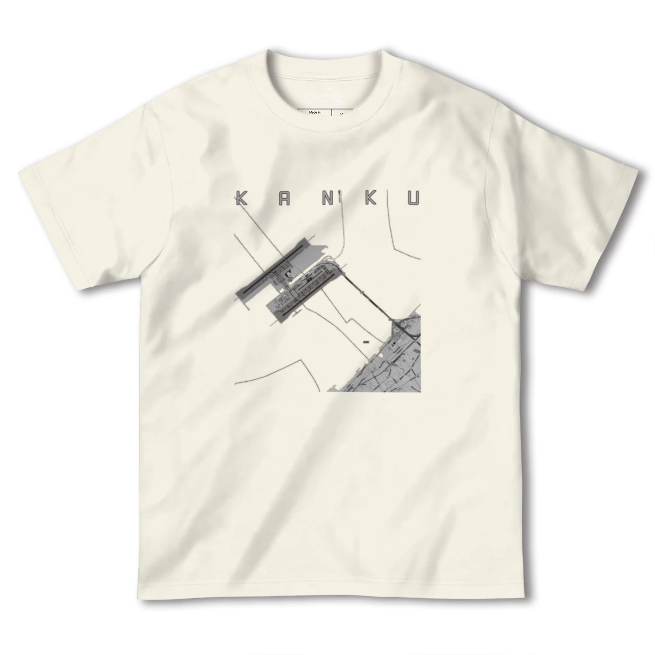 【関空(大阪府)】地図柄ヘビーウェイトTシャツ