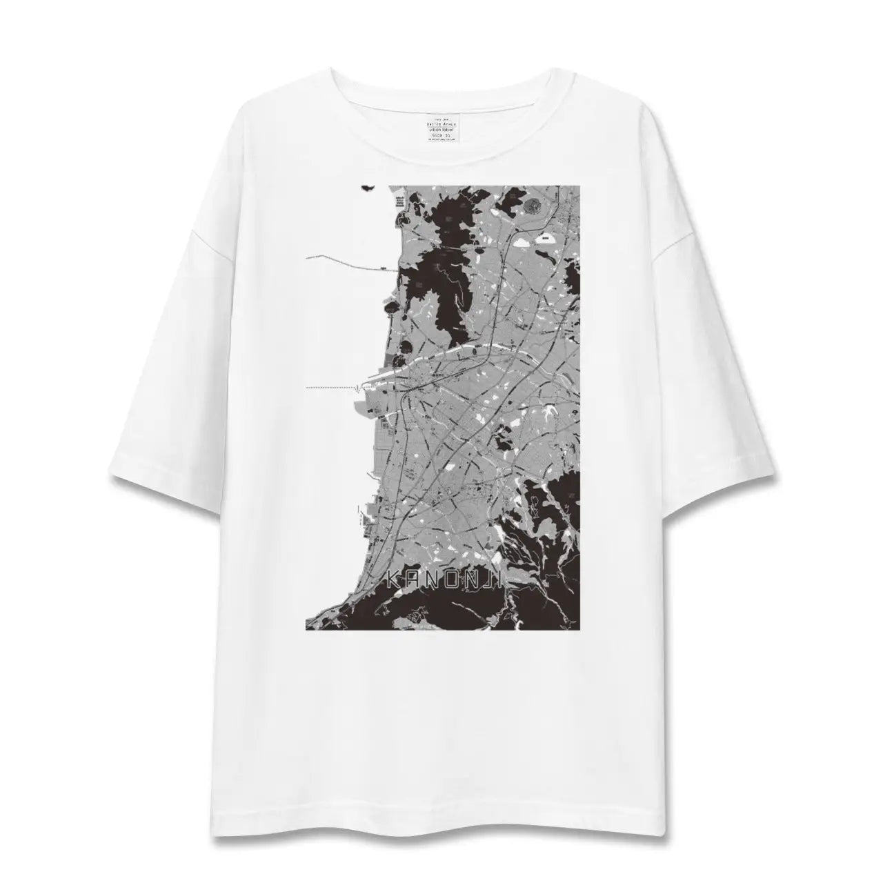 【観音寺(香川県)】地図柄ビッグシルエットTシャツ