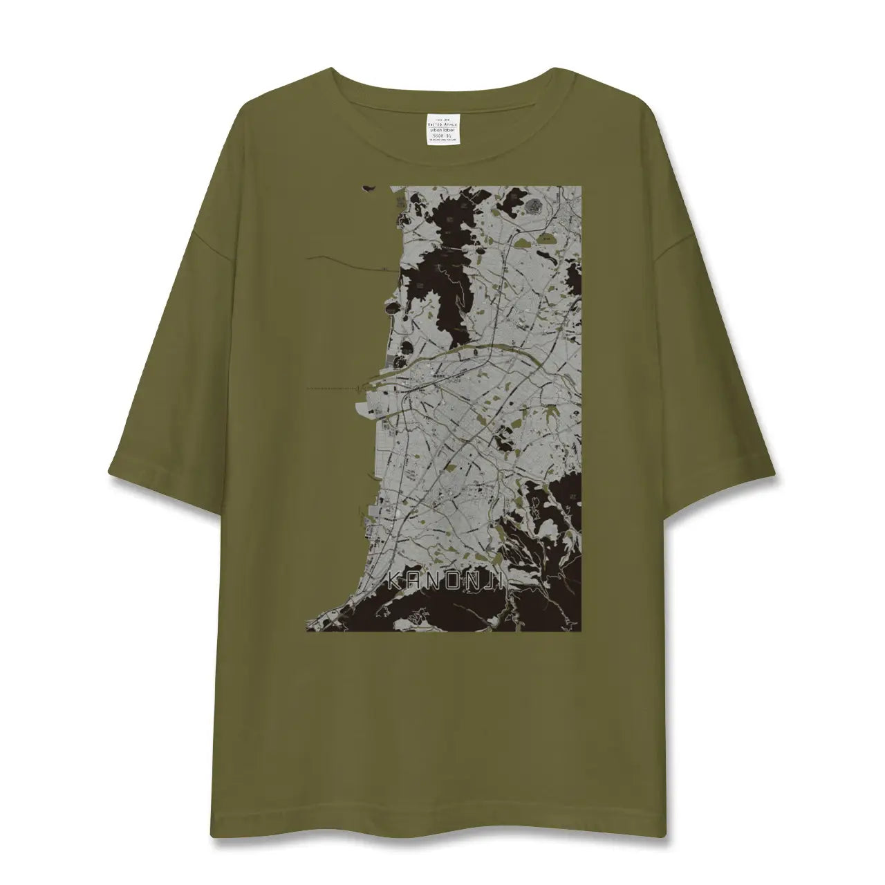 【観音寺(香川県)】地図柄ビッグシルエットTシャツ