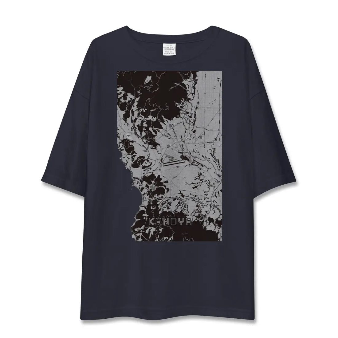 【鹿屋(鹿児島県)】地図柄ビッグシルエットTシャツ