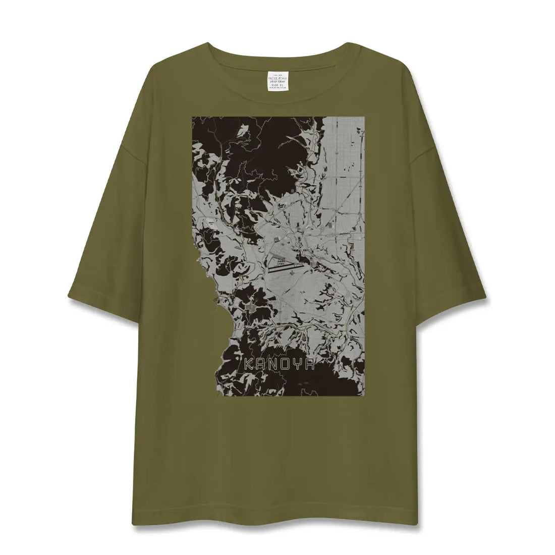 【鹿屋(鹿児島県)】地図柄ビッグシルエットTシャツ