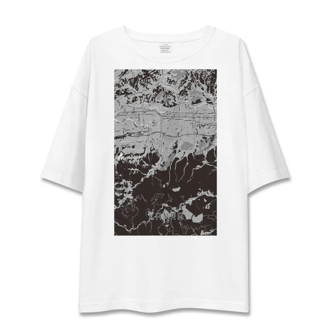 【甘楽(群馬県)】地図柄ビッグシルエットTシャツ