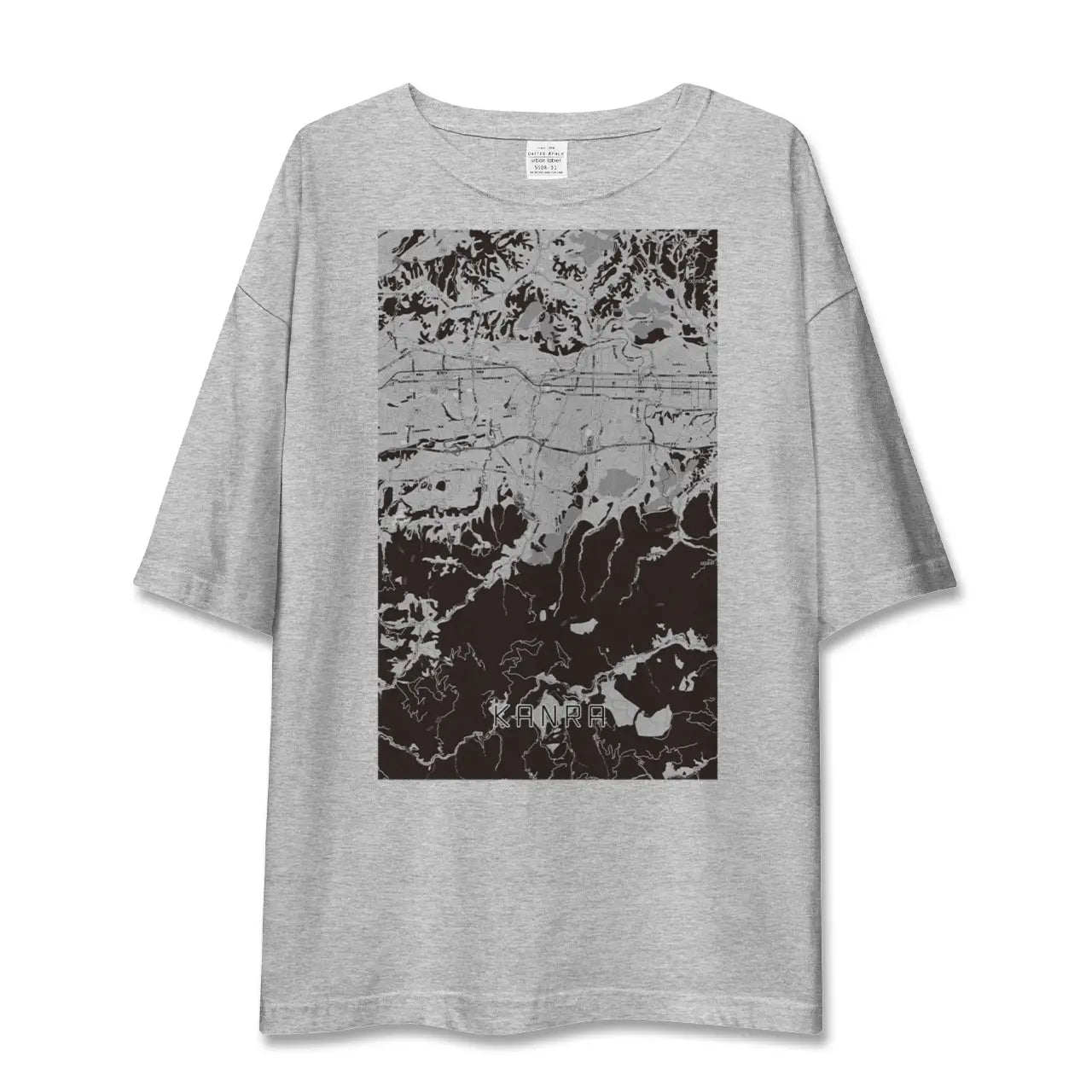 【甘楽(群馬県)】地図柄ビッグシルエットTシャツ