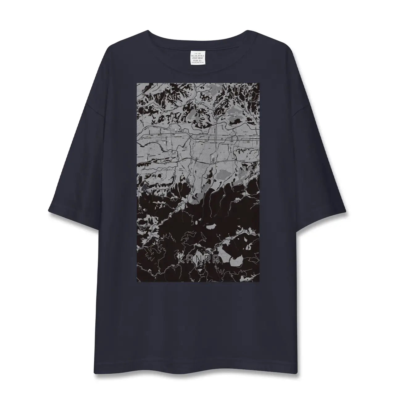 【甘楽(群馬県)】地図柄ビッグシルエットTシャツ