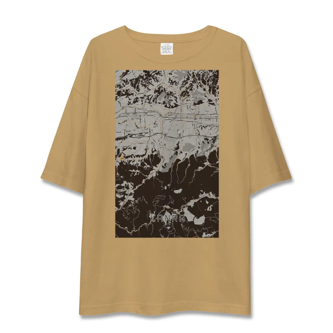 【甘楽(群馬県)】地図柄ビッグシルエットTシャツ