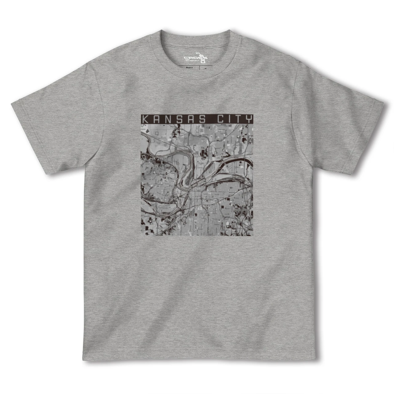 【カンザスシティ(アメリカ)】地図柄ヘビーウェイトTシャツ