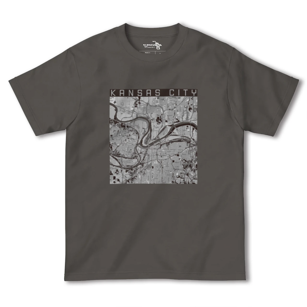 【カンザスシティ(アメリカ)】地図柄ヘビーウェイトTシャツ