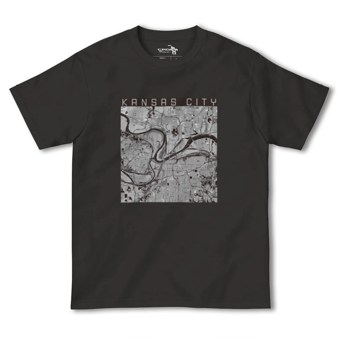 【カンザスシティ(アメリカ)】地図柄ヘビーウェイトTシャツ