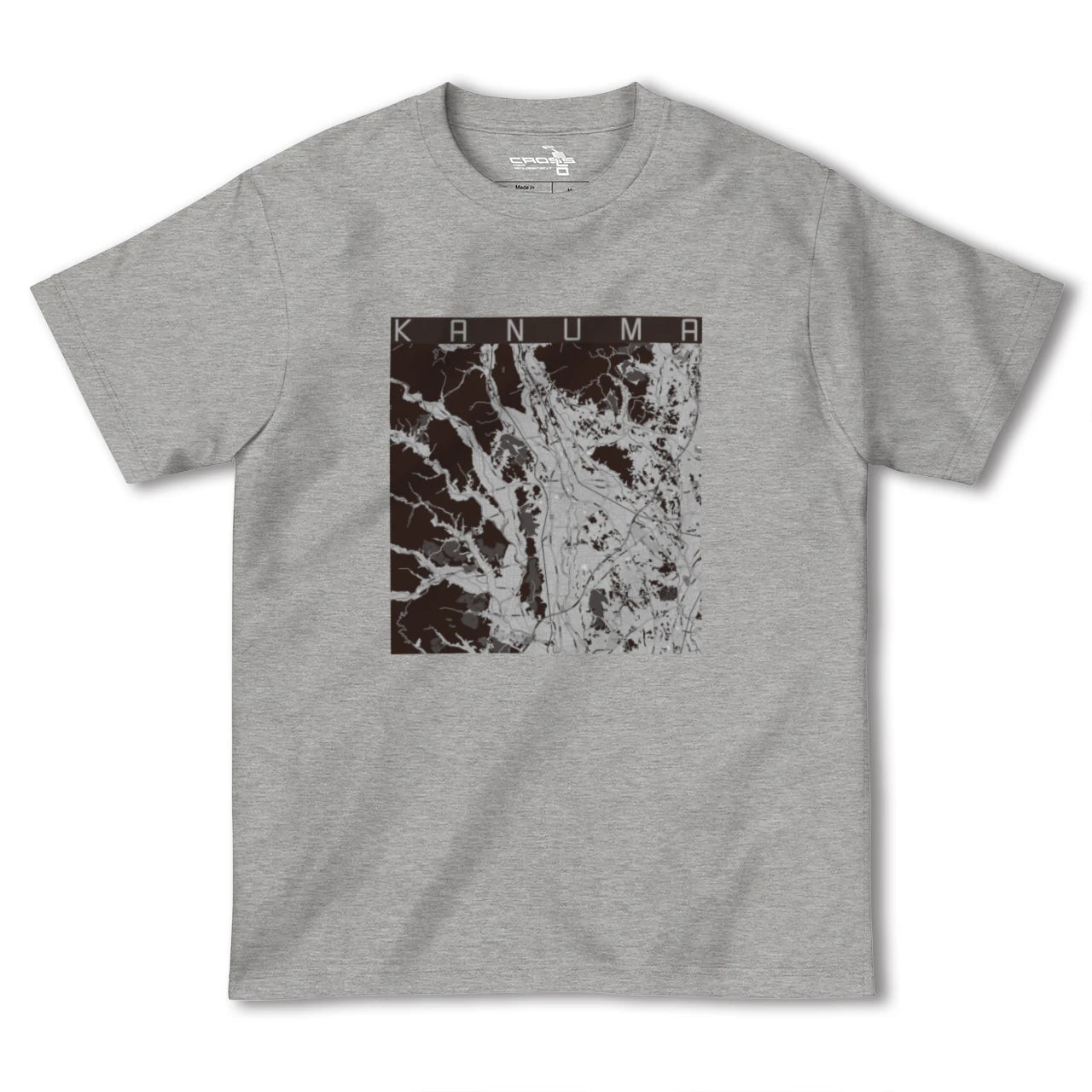 【鹿沼(栃木県)】地図柄ヘビーウェイトTシャツ