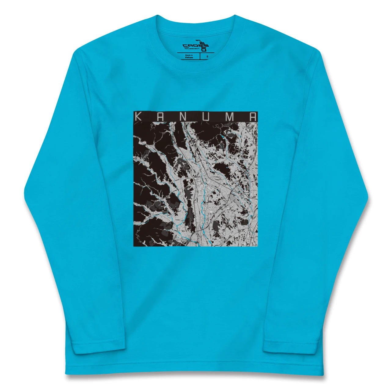 【鹿沼(栃木県)】地図柄ロングスリーブTシャツ