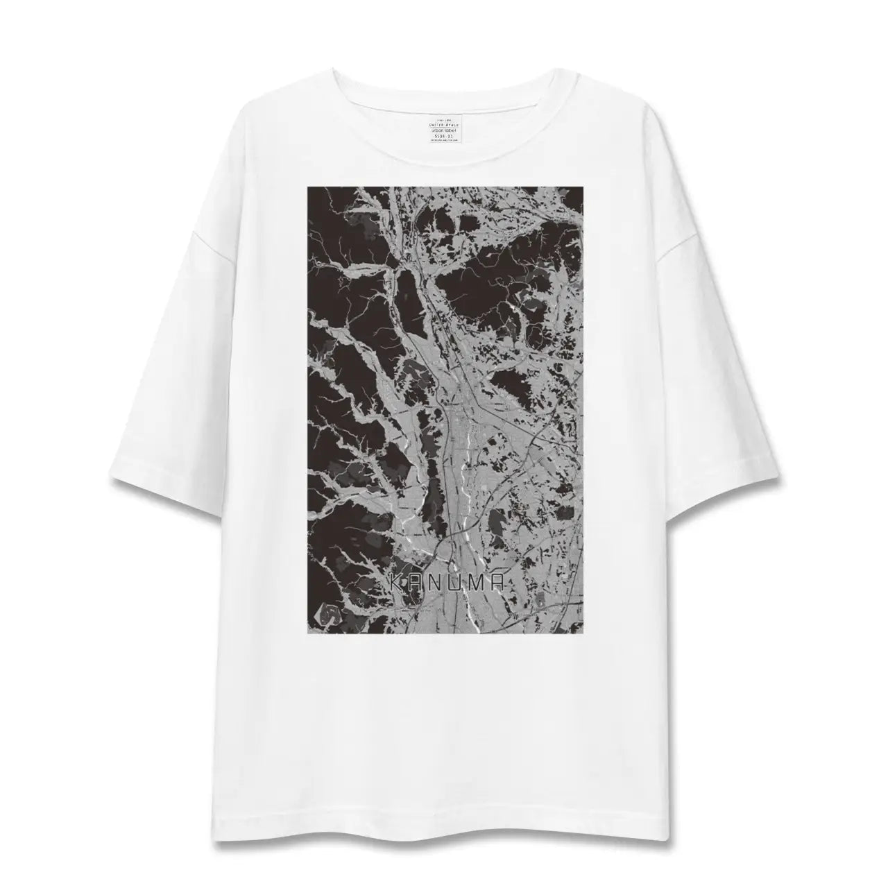 【鹿沼(栃木県)】地図柄ビッグシルエットTシャツ