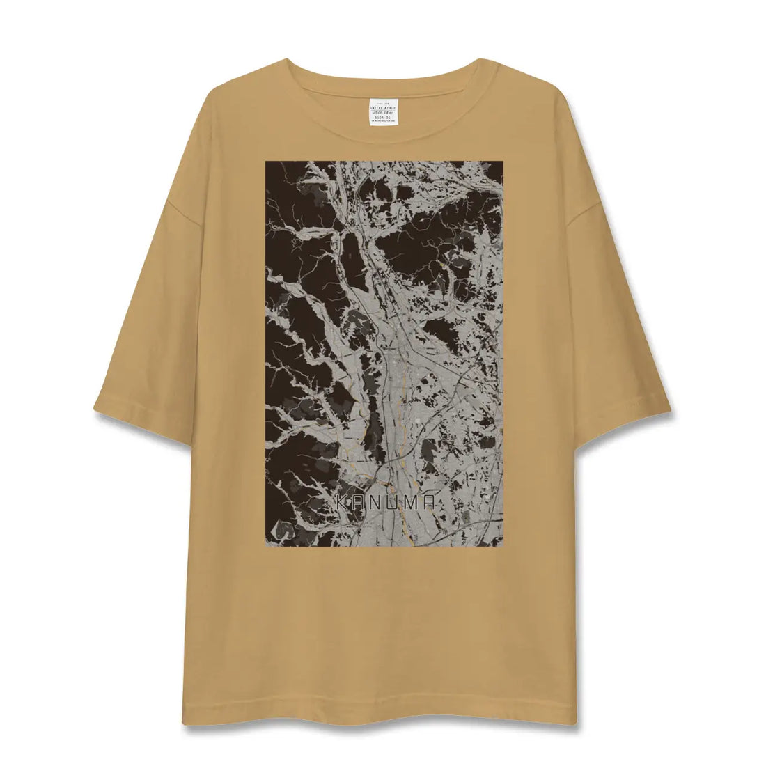 【鹿沼(栃木県)】地図柄ビッグシルエットTシャツ