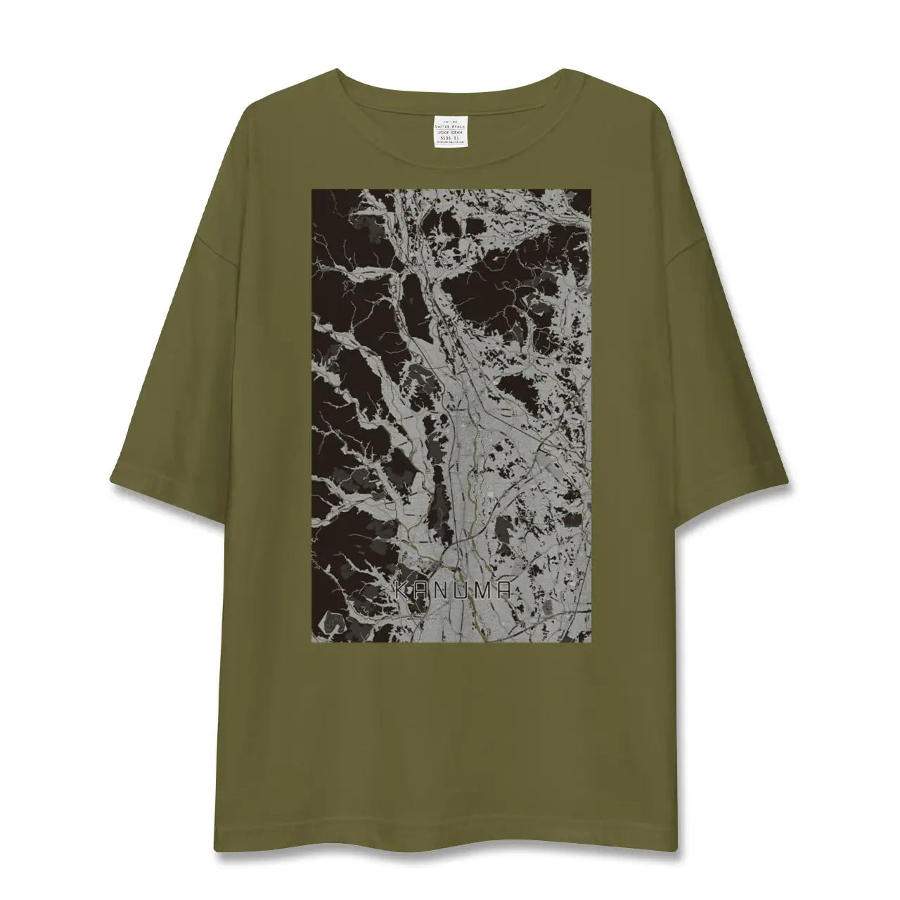 【鹿沼(栃木県)】地図柄ビッグシルエットTシャツ