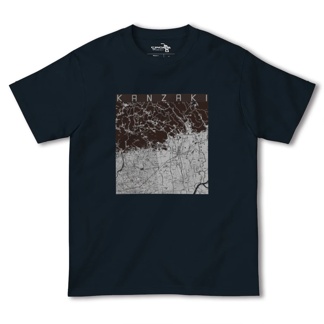 【神埼(佐賀県)】地図柄ヘビーウェイトTシャツ