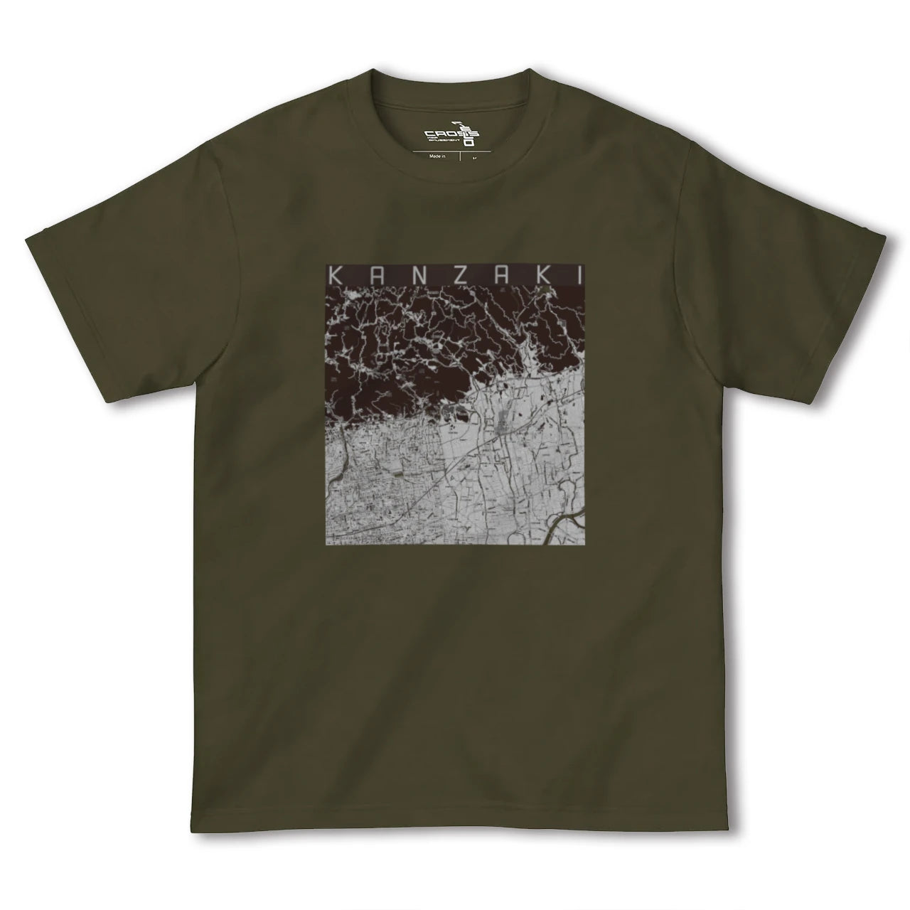 【神埼(佐賀県)】地図柄ヘビーウェイトTシャツ