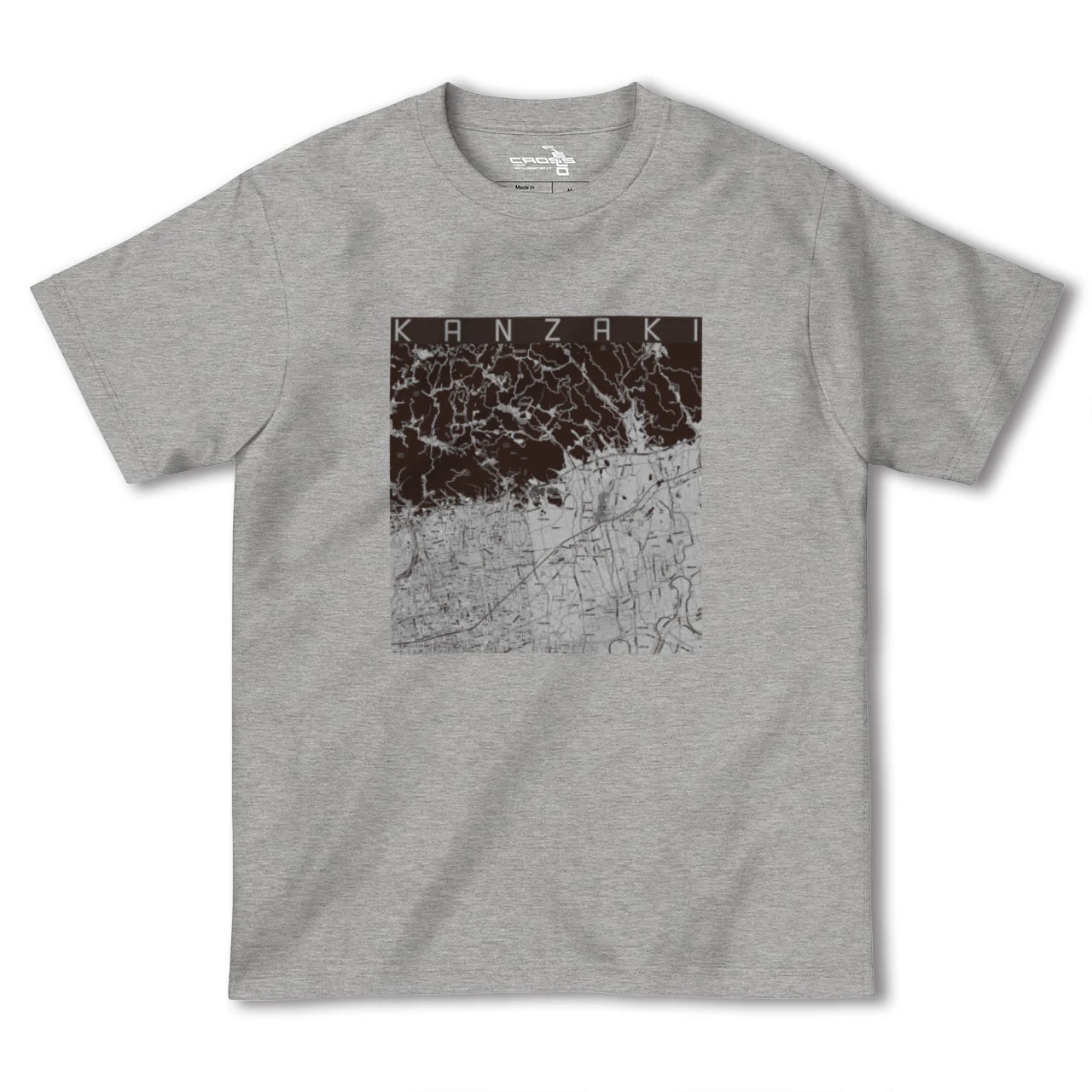 【神埼(佐賀県)】地図柄ヘビーウェイトTシャツ