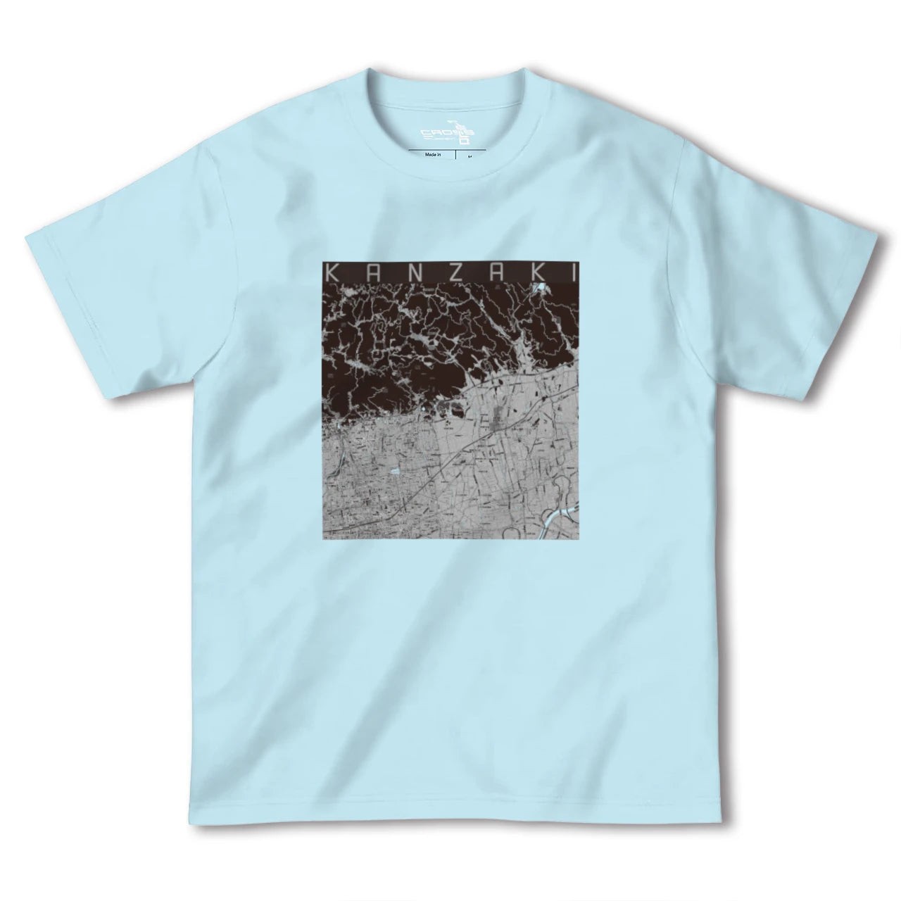 【神埼(佐賀県)】地図柄ヘビーウェイトTシャツ