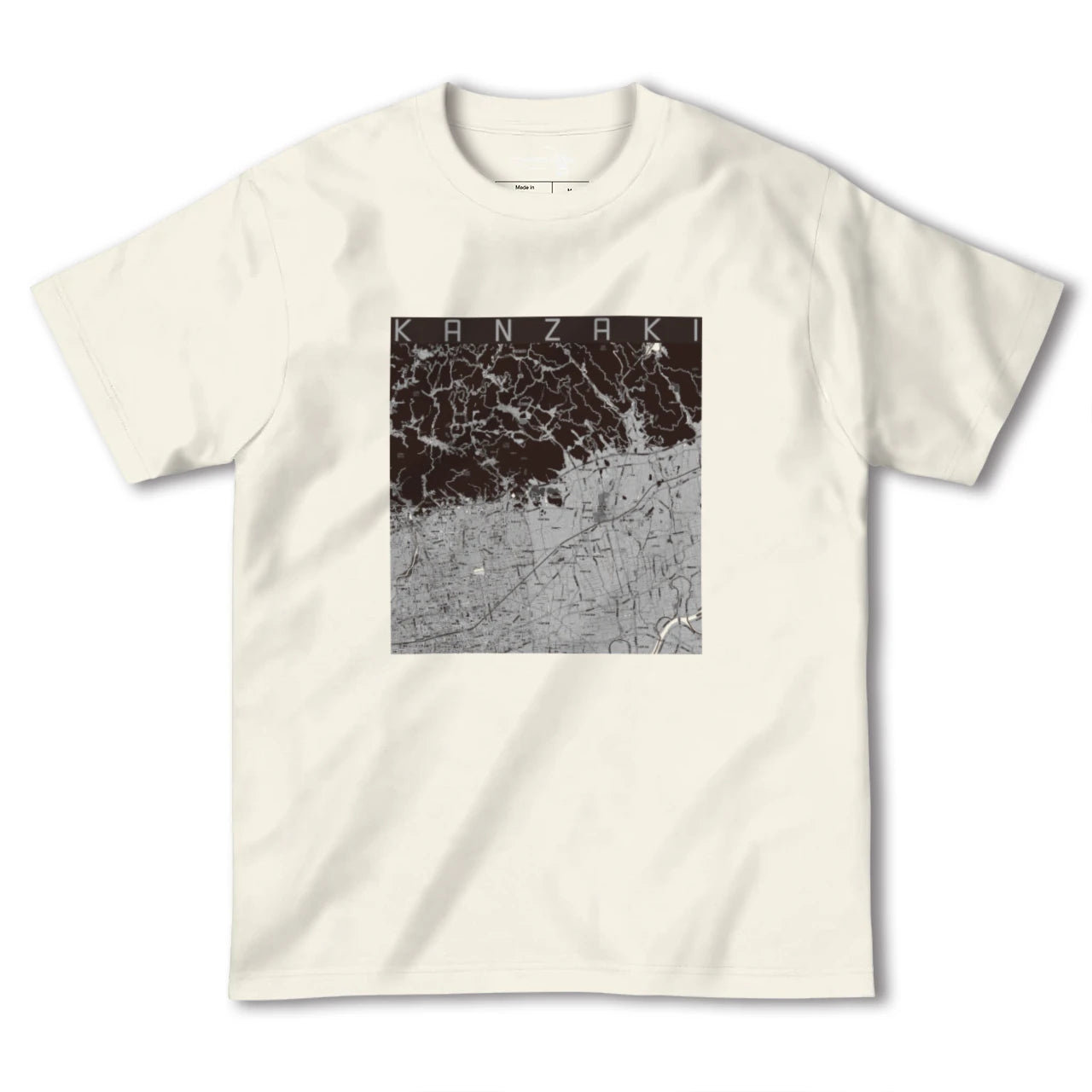 【神埼(佐賀県)】地図柄ヘビーウェイトTシャツ