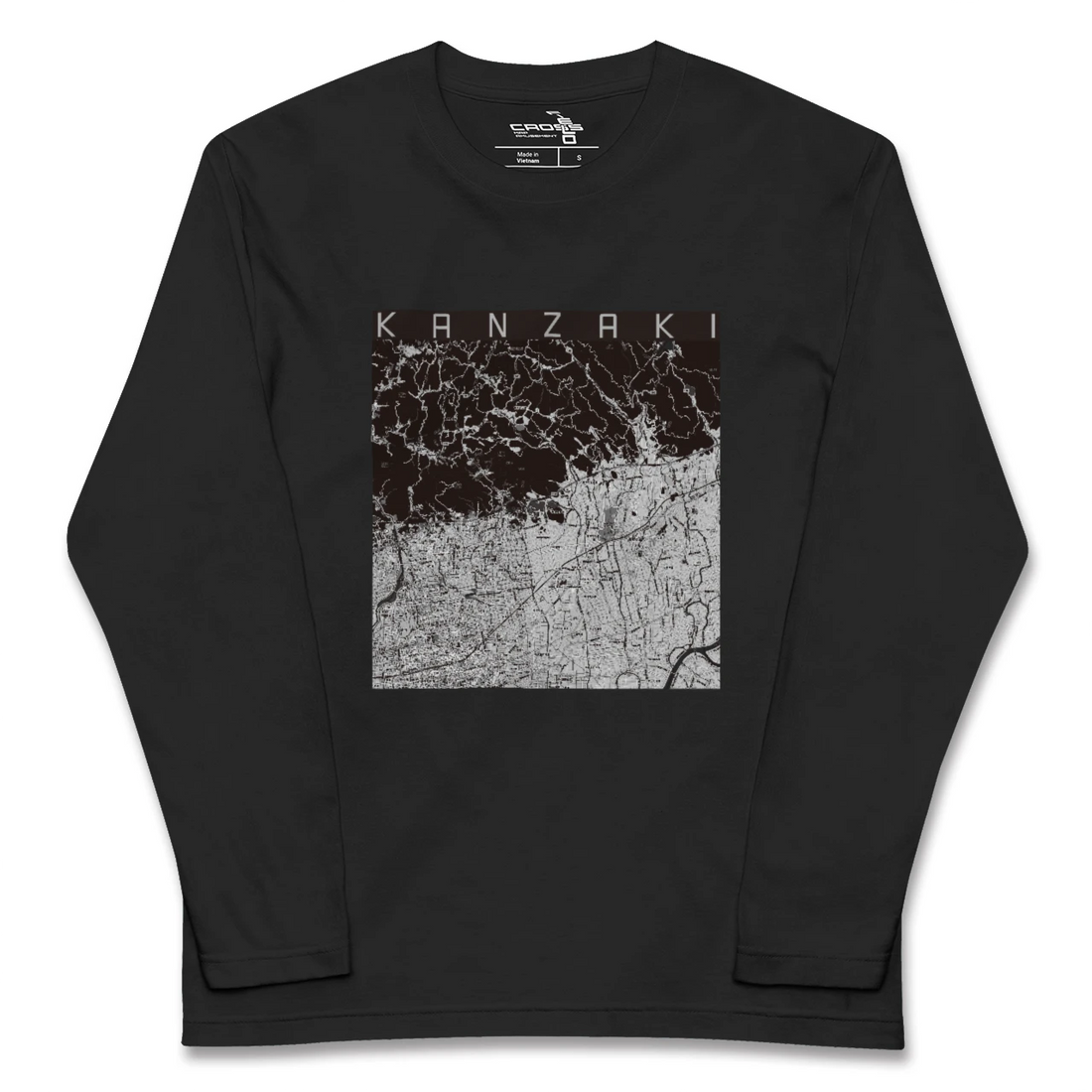 【神埼(佐賀県)】地図柄ロングスリーブTシャツ