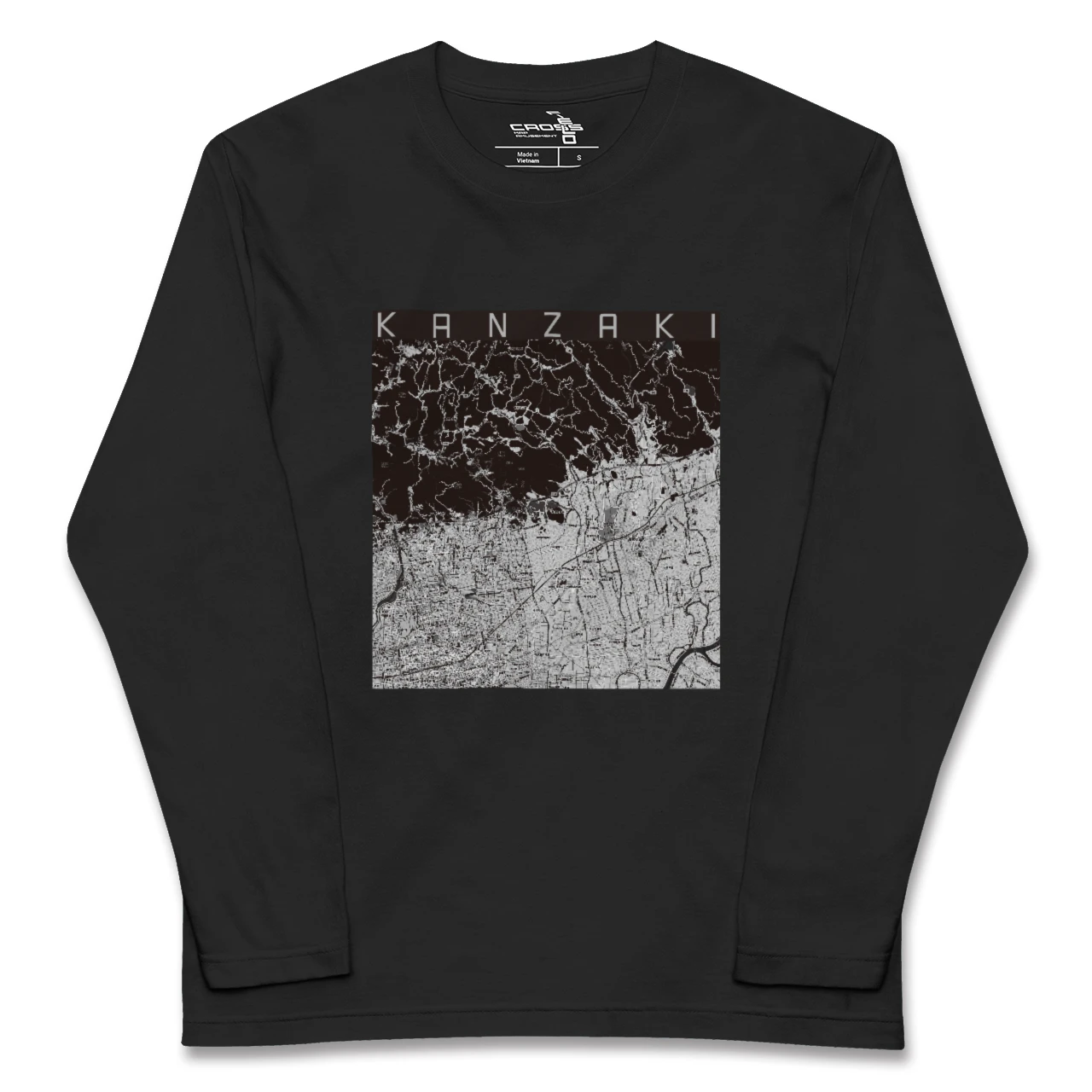 【神埼(佐賀県)】地図柄ロングスリーブTシャツ