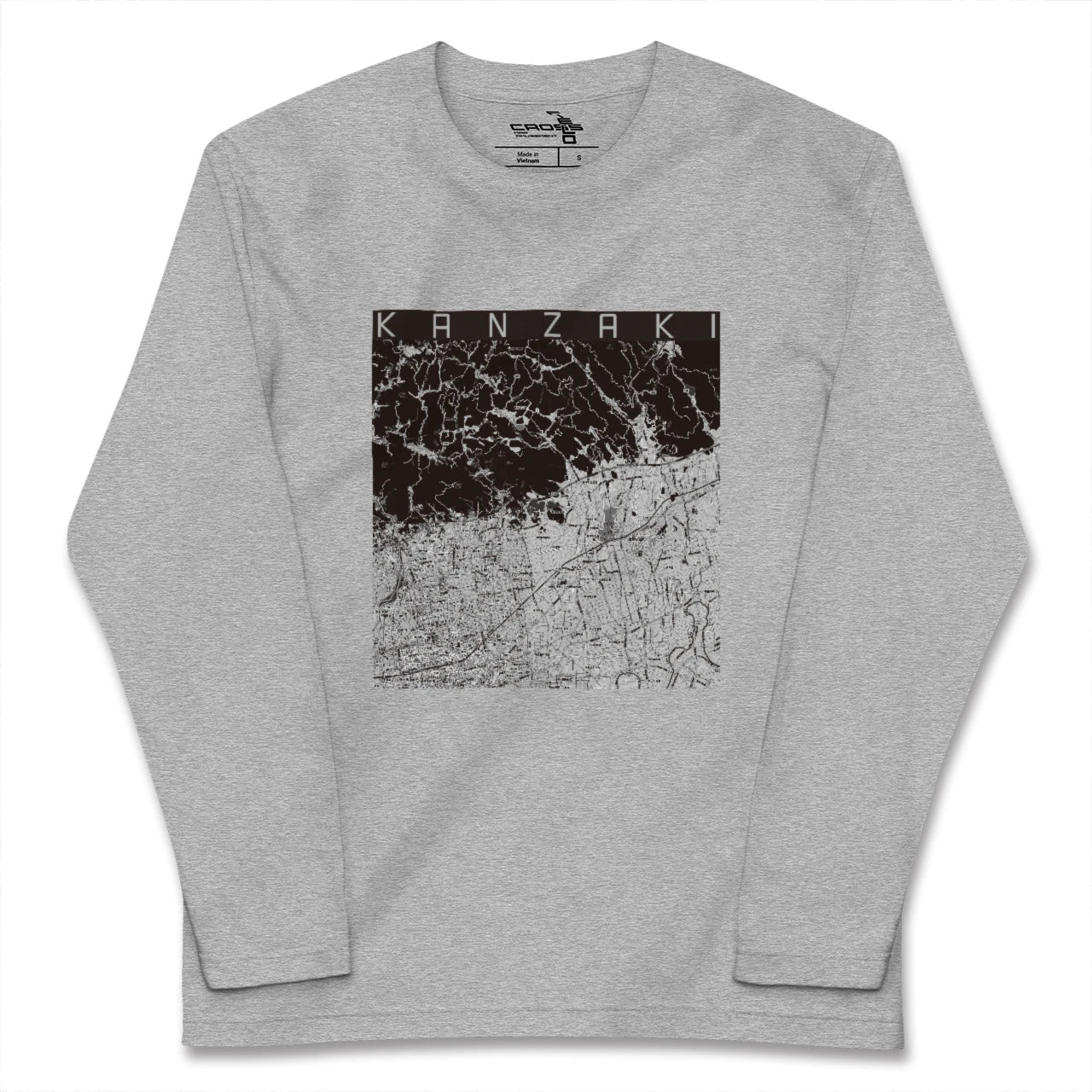 【神埼(佐賀県)】地図柄ロングスリーブTシャツ