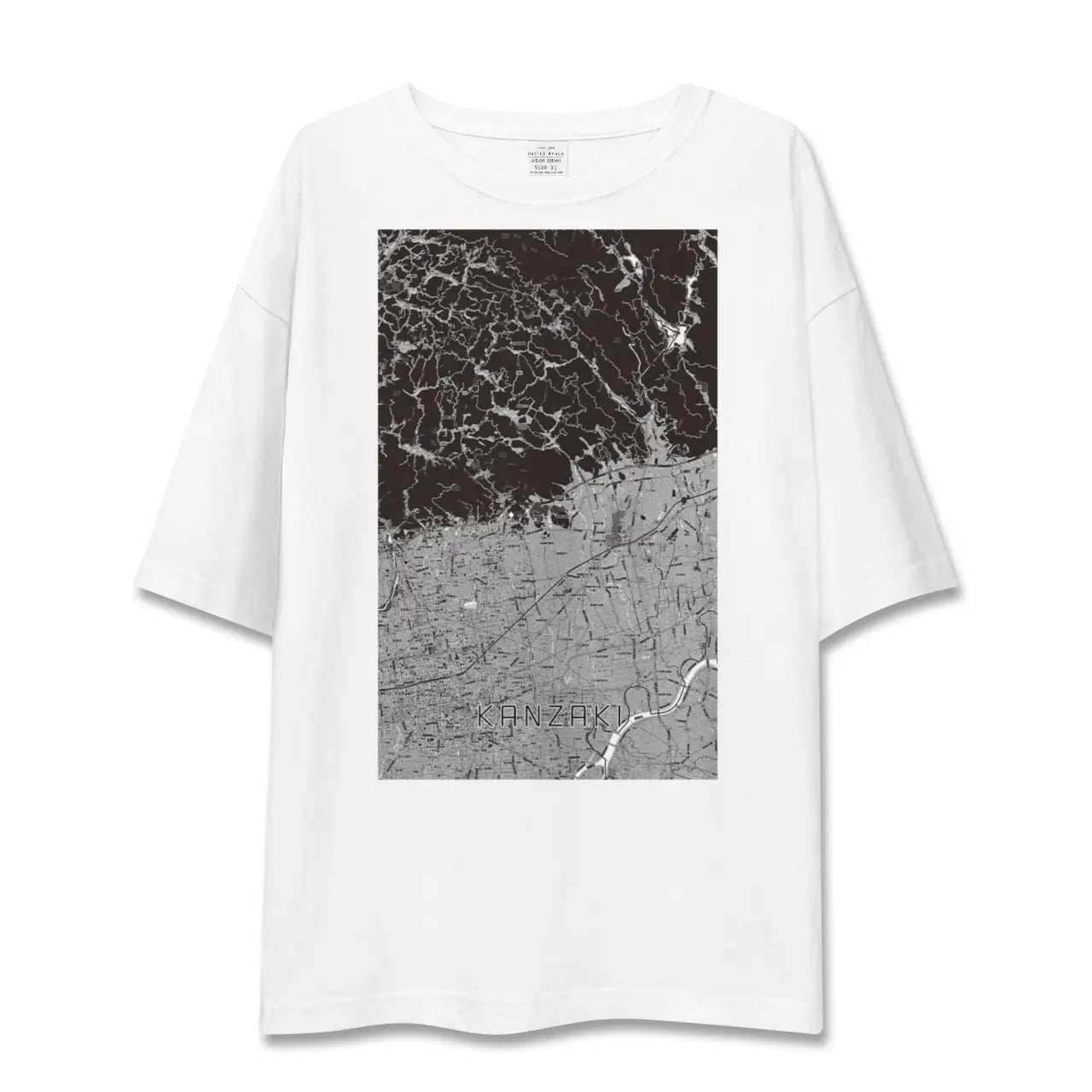 【神埼(佐賀県)】地図柄ビッグシルエットTシャツ