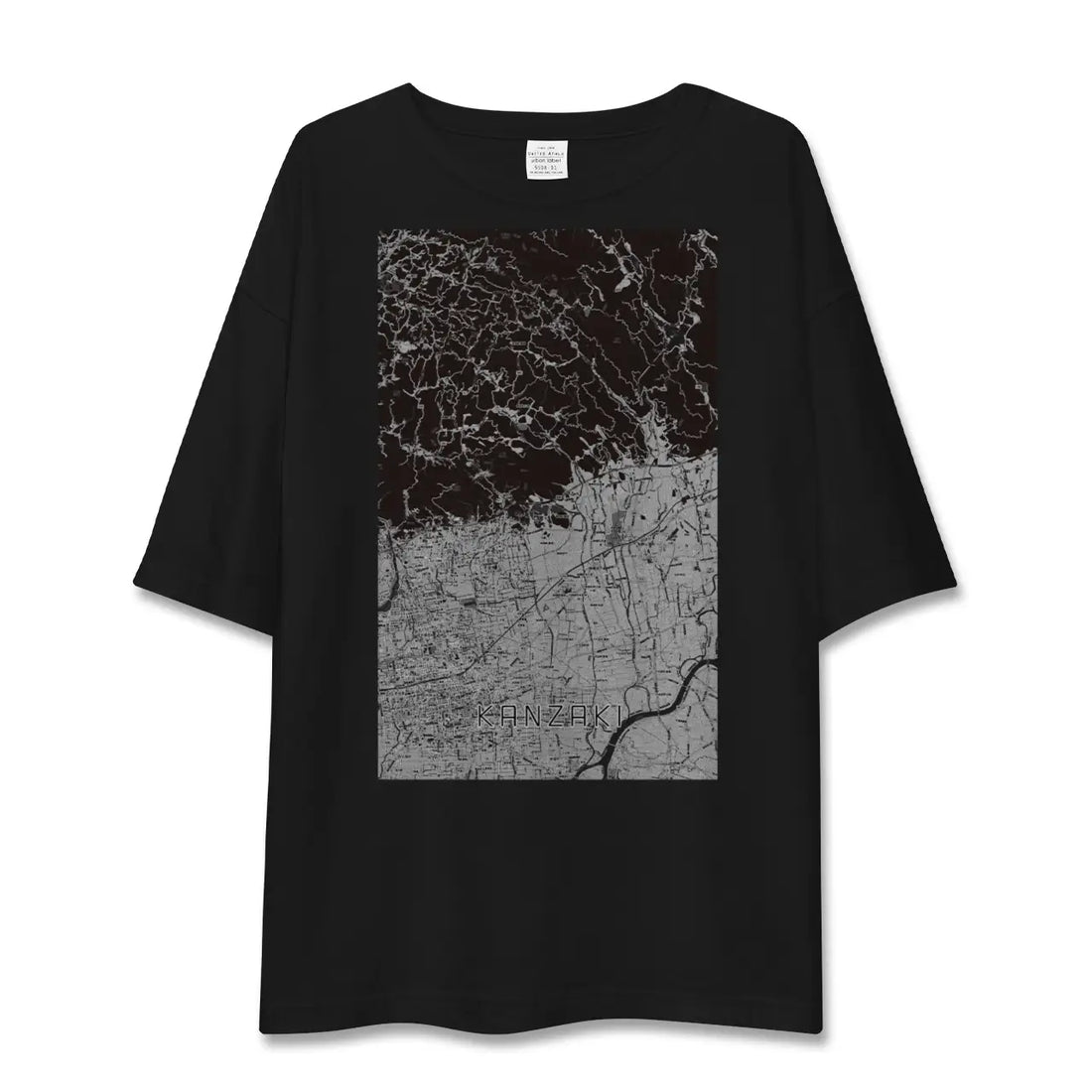 【神埼(佐賀県)】地図柄ビッグシルエットTシャツ