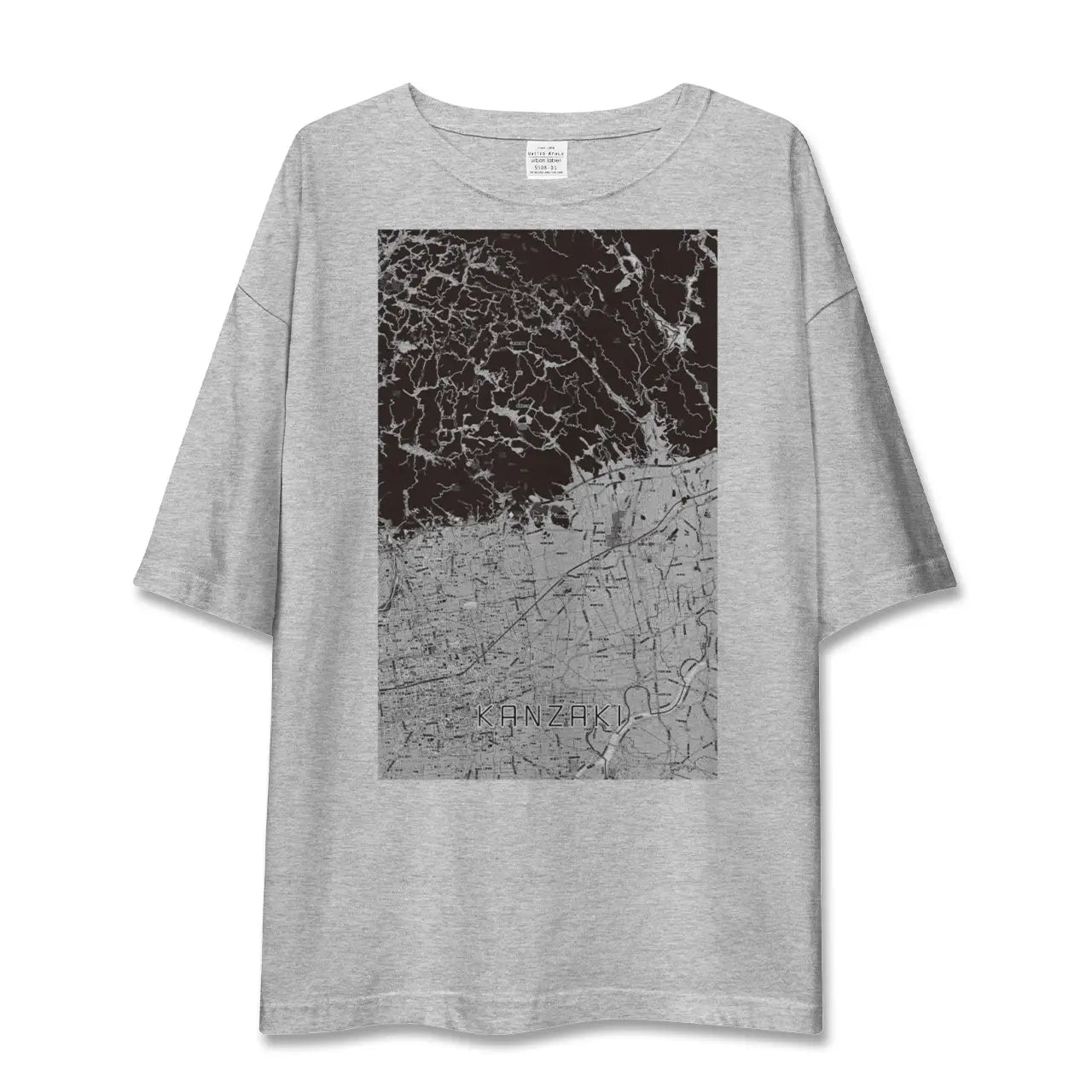 【神埼(佐賀県)】地図柄ビッグシルエットTシャツ