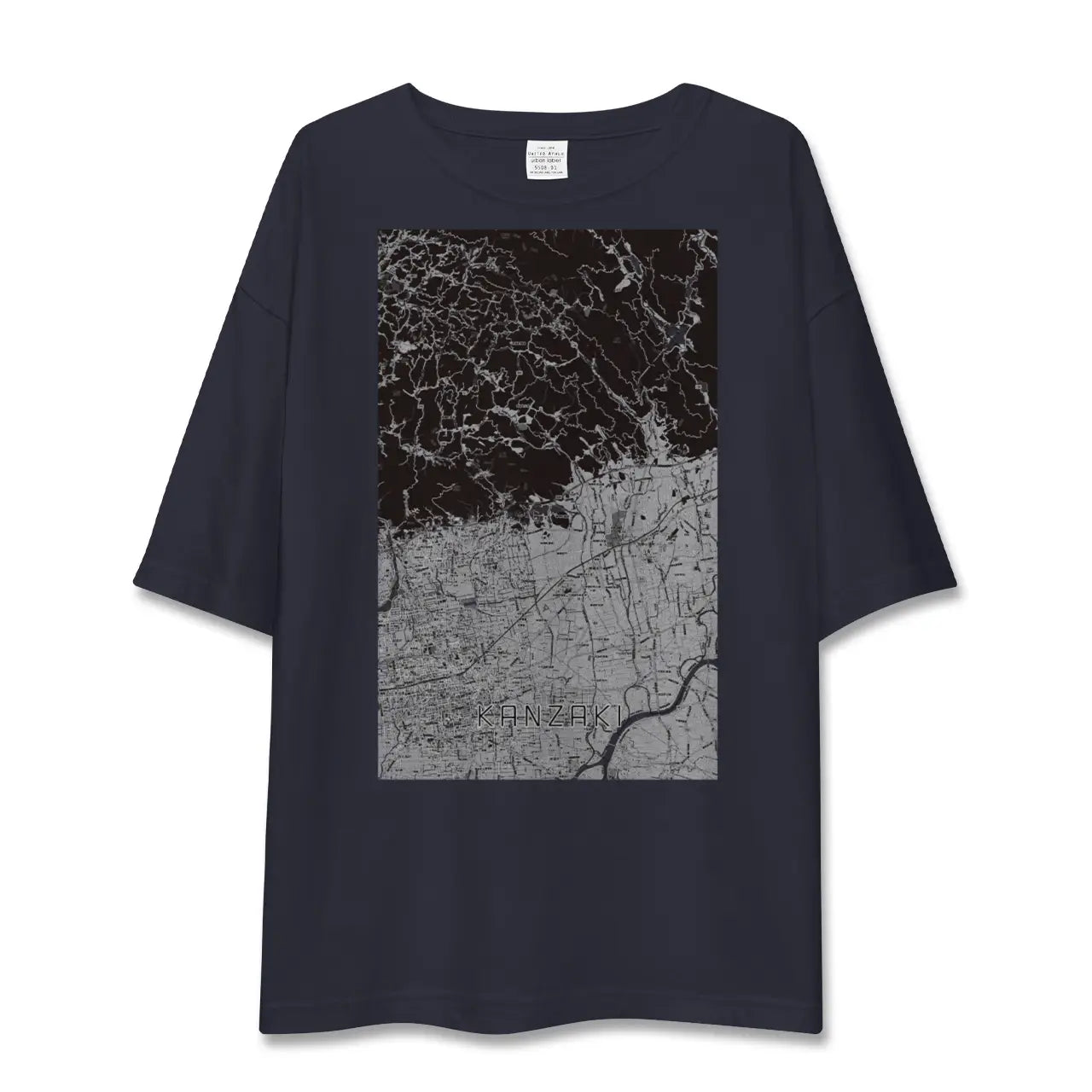 【神埼(佐賀県)】地図柄ビッグシルエットTシャツ