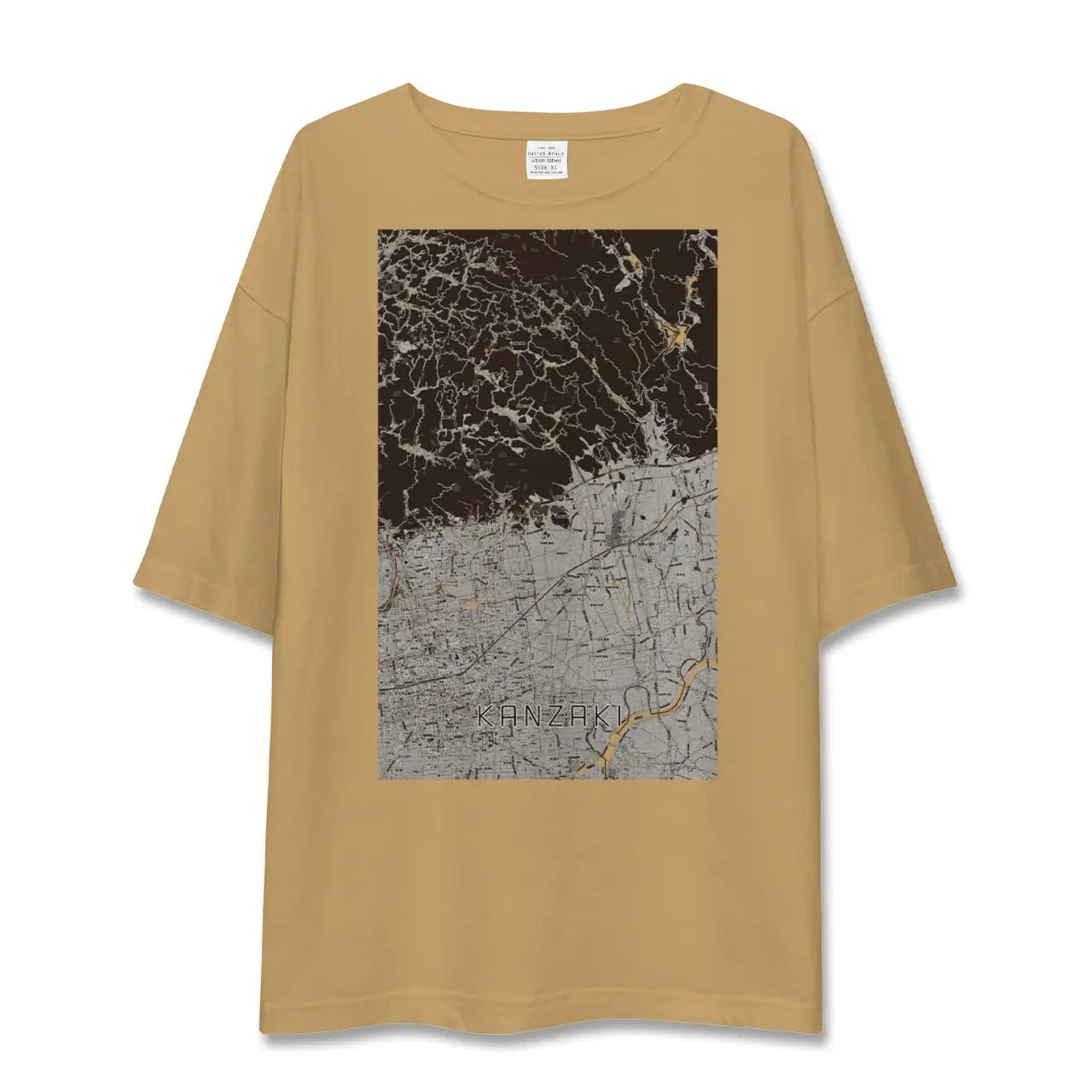 【神埼(佐賀県)】地図柄ビッグシルエットTシャツ