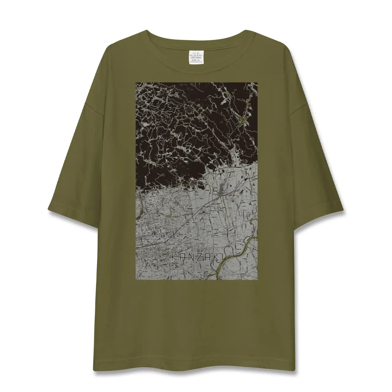 【神埼(佐賀県)】地図柄ビッグシルエットTシャツ