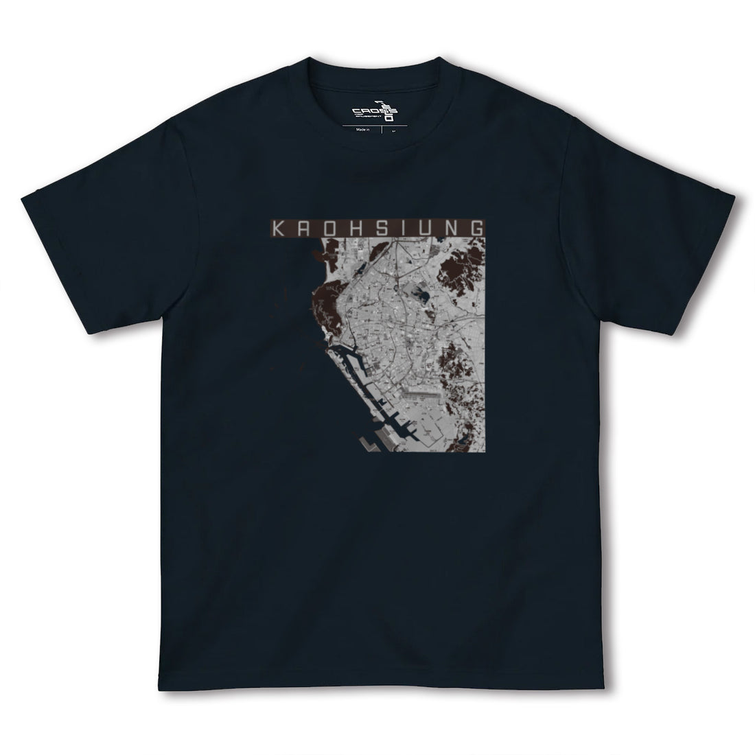 【高雄(台湾)】地図柄ヘビーウェイトTシャツ